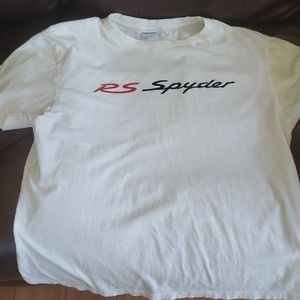 WHITE PORSCHE SHIRT WITH "RS SPYDER" LOGO IN FRONT
